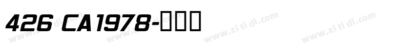 426 CA1978字体转换
